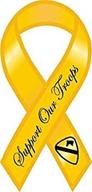 войска поддержки yellow ribbon magnet логотип