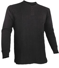 img 4 attached to 👕 Styllion Men's Henley Thermal Shirts: Top-quality Men's Clothing for Ultimate Comfort