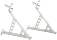 👠 rubbermaid white shoe rack brackets - set of 2 | direct mount closet system hardware (fg3f58lwwht) логотип