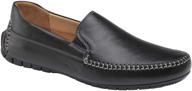 johnston murphy whipstitch venetian black: stylish & classic slip-on shoes logo