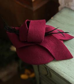 img 1 attached to 👒 Elegant Fascinator Pillbox Bowknot for Kentucky Women: Special Occasion Accessory