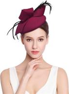 👒 elegant fascinator pillbox bowknot for kentucky women: special occasion accessory logo