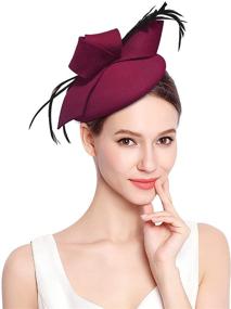 img 3 attached to 👒 Elegant Fascinator Pillbox Bowknot for Kentucky Women: Special Occasion Accessory