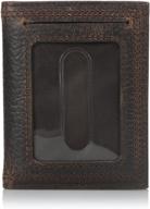 👛 ariat brown rowdy bi-fold wallet logo