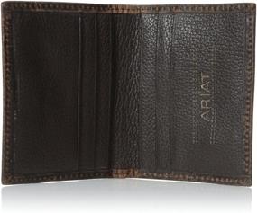 img 1 attached to 👛 Ariat Brown Rowdy Bi-fold Wallet