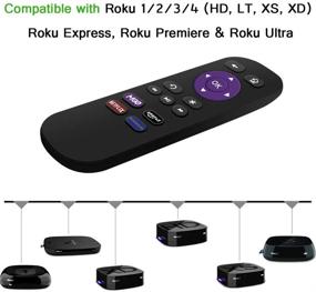 img 3 attached to 📱 High-Quality Replacement Remote Control for Roku Models: Roku 1, Roku 2(HD, XD, XS), Roku 3, Roku LT, HD, XD, XDS, Roku N1, Roku Express, Roku Express+ (Remote)