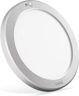 🔆 lineway motion sensor ceiling light with adjustable color temperature (3000k/4000k/6000k), 15w 1500lm led flush mount light with timeout (30s/180s) for closet, room, pantry, porch, stair, laundry логотип