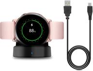 🔌 samsung galaxy watch charger stand - dock for galaxy watch 4/active 2/active/4 classic/watch3 replacement charging cradle logo