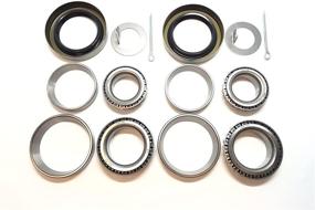 img 3 attached to 🔧 WPS 3500# Trailer Axle Bearing Kit (Set of 2) | High-Quality L68149 L44649 Bearings | Durable Grease Seal | For 10-19 I.D. 1.719'' #84 Spindle