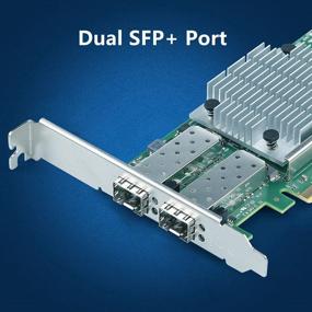 img 1 attached to 💨 Сетевая карта NIC с двумя портами SFP+ и чипом Broadcom BCM57810S, обеспечивающая высокую скорость передачи данных 10Gb - PCI Express X8 для Windows Server, Linux, VMware.