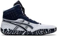 asics aggressor wrestling shoes black men's shoes for athletic logo