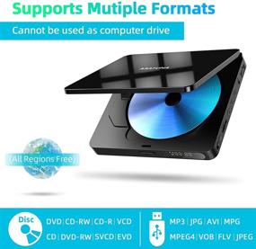 img 3 attached to 📀 Portable Region Free Mini DVD Player for TV with HDMI, Headphone Remote: Little HD DVD Players, Compact CD/DVD Player by ARAFUNA