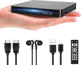 img 4 attached to 📀 Portable Region Free Mini DVD Player for TV with HDMI, Headphone Remote: Little HD DVD Players, Compact CD/DVD Player by ARAFUNA