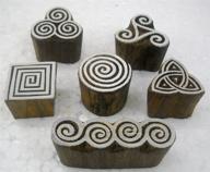 🔲 wholesale elegant wooden block stamps: perfect for tattoo & indian textile printing logo