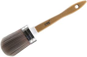 img 4 attached to 🎨 YTS Furniture Chalk and Wax Paint Brush – Ideal for Painting, Waxing, and Clear/Dark Soft Wax Application. Easy to Clean, Reusable Brush Compatible with Chalk Paint, Milk Paint, DIY Home Decor, Wood Projects