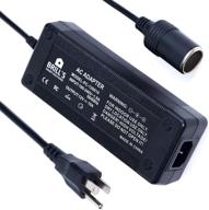 🔌 universal ac/dc power supply adapter - transform 100-240v to 12v cigarette lighter socket for various car devices: tire air compressor, vacuum cleaner & more! logo