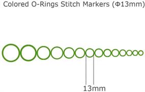 img 1 attached to 🔗 Vibrant Iron O-Rings & Stitch Markers for Knitting/Crochet/etc - 100pcs, 10 Colors