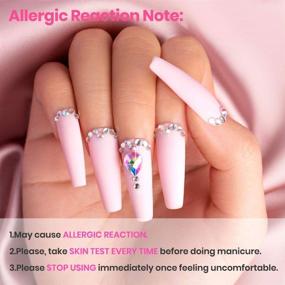 img 2 attached to 💅 Beetles Poly Extension Gel Nail Kit: Clear Pink Nude All-in-One French Kit with Mini Nail Lamp - Perfect Valentines Day Gift for Nail Art Enthusiasts