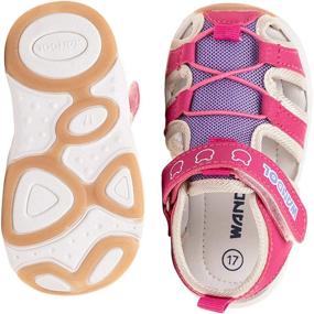 img 2 attached to 👣 Comfortable Closed Toddler Girls' Outdoor Summer Sandals: Keep Little Feet Protected!