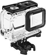 fitstill waterproof housing for gopro hero 2018/7/6/5 black - double lock protective dive case shell with bracket accessories for gopro hero7 hero6 hero5 action camera - 45m underwater logo