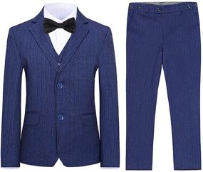 img 4 attached to Boys' Formal Wedding Blazer - Stylish Pieces in Assorted Colors