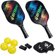 🏓 urtboo pickleball paddle rackets: premium usapa approved graphite carbon fiber face sets for beginners логотип