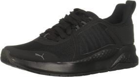 img 4 attached to 👟 PUMA Anzarun Men's Shoes - Black and White Sneaker