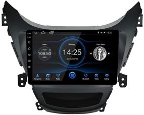 img 4 attached to 🚗 Top-rated LEXXSON Android 10.1 Car Stereo: Hyundai Elantra 2011-2012, 9” HD Touch Screen, GPS Navigation, Bluetooth, USB Player
