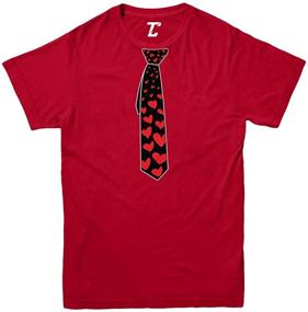 img 2 attached to Tcombo Tie Heart Valentine T Shirt Boys' Clothing for Tops, Tees & Shirts