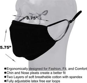 img 3 attached to 🎭 Breathable Adjustable Reusable Washable MASKMAKER