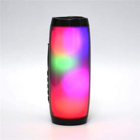 img 3 attached to Enhanced Portable Bluetooth Speaker: Experience Vibrant Colors, Powerful 10W Sound, LED Light Show, FM Radio, USB & Micro SD Support!