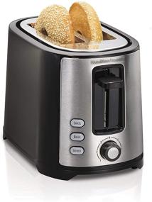 img 4 attached to 🍞 Hamilton Beach Black 2-Slice Toaster with Extra-Wide Slots, Shade Selector, Toast Boost, and Auto Shutoff (22633)