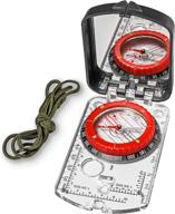 🧭 sighting compass mirror adjustable declination: the ultimate boy scout compass for hiking, survival, map reading, orienteering, hunting, fishing, military operations, and waterproof backpacking camping логотип