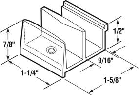 img 1 attached to 🚿 Enhance Your Shower Experience with Prime-Line 193074 Shower Door Bottom Guide – Clear Acrylic