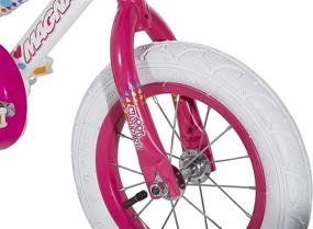 img 2 attached to 🚲 Magna Kids Bike Girls 12 Inch Wheels: Training Wheels, White, Pink and Purple, Ages 2+ - Top-rated Choice for Little Riders!