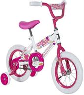 🚲 magna kids bike girls 12 inch wheels: training wheels, white, pink and purple, ages 2+ - top-rated choice for little riders! logo