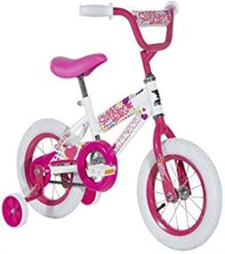 img 4 attached to 🚲 Magna Kids Bike Girls 12 Inch Wheels: Training Wheels, White, Pink and Purple, Ages 2+ - Top-rated Choice for Little Riders!