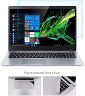 🖥️ forito 15.6" laptop tempered glass screen protector for 15.6” hp/dell/asus/acer/sony/samsung/lenovo/toshiba/razer 16:9 display – includes fabric keyboard screen protector, bubble free logo