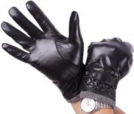 bzybel genuine leather driving mortorcycle men's accessories for gloves & mittens logo