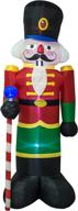 🎄 eye-catching ajy 8 feet christmas inflatable nutcracker soldier: festive yard décor with glowing lights! logo