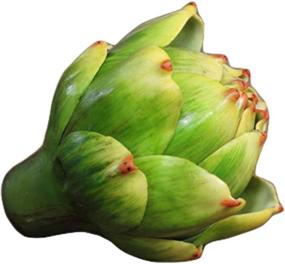 img 2 attached to 🌿 Green Fake Artichokes for Home Kitchen & Party Decoration - Set of 4 Artificial Artichokes, Faux Vegetables, Plastic Flowers - Ideal for Christmas & Weddings