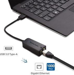 img 1 attached to 🔌 Cable Matters USB 3.0 to Ethernet Adapter - Black (Supports 10/100/1000 Mbps Ethernet Network)