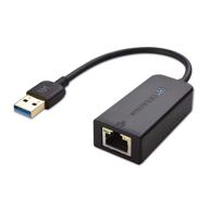 🔌 cable matters usb 3.0 to ethernet adapter - black (supports 10/100/1000 mbps ethernet network) logo