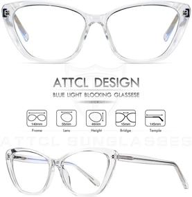 img 2 attached to Anti Eyestrain Blue Light Blocking Cateye Glasses for Women - ATTCL Computer Glasses