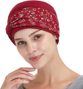 img 2 attached to Bamboo Cancer Patient Comfort Beanie: Double Layered Hat for Chemo Patients, Women's Chemo Hats