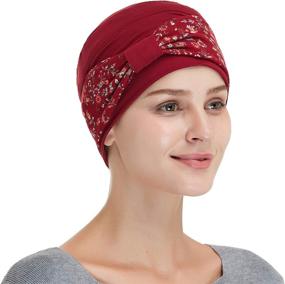 img 3 attached to Bamboo Cancer Patient Comfort Beanie: Double Layered Hat for Chemo Patients, Women's Chemo Hats