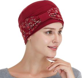 img 1 attached to Bamboo Cancer Patient Comfort Beanie: Double Layered Hat for Chemo Patients, Women's Chemo Hats