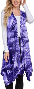 img 3 attached to Meaneor Sleeveless Duster Cardigans Lightweight Women's Clothing in Coats, Jackets & Vests