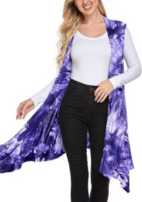 img 2 attached to Meaneor Sleeveless Duster Cardigans Lightweight Women's Clothing in Coats, Jackets & Vests