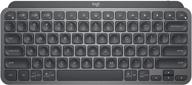 logitech mx keys mini - compact wireless illuminated keyboard with backlit bluetooth, usb-c - compatibility with apple macos, ios, windows, linux, android - graphite, metal build logo